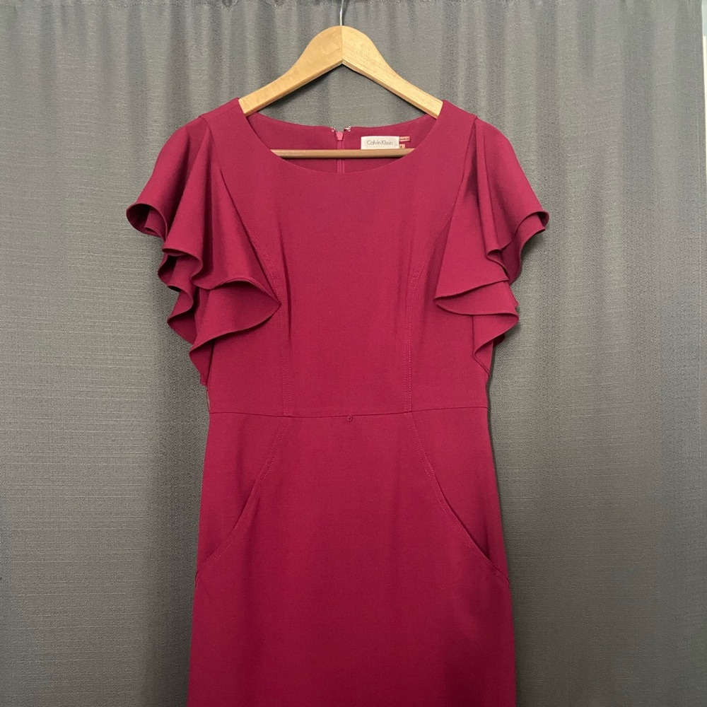 Deep wine Calvin Klein dress size 6